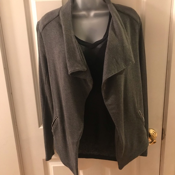 Jackets & Blazers - Grey Lightweight Cardigan